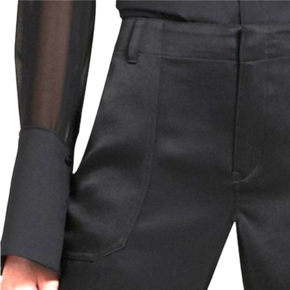 DKNY Black STRAIGHT-LEG ANKLE DRESS PANTS - Picture 9 of 14